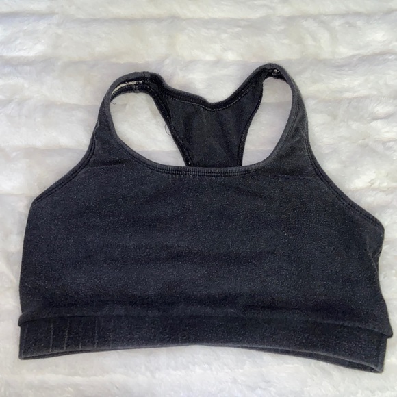 VITAL Racerback Sports Bra Cotton Polyester Spandex Blend Gray Medium M Med VTG? - Picture 1 of 6